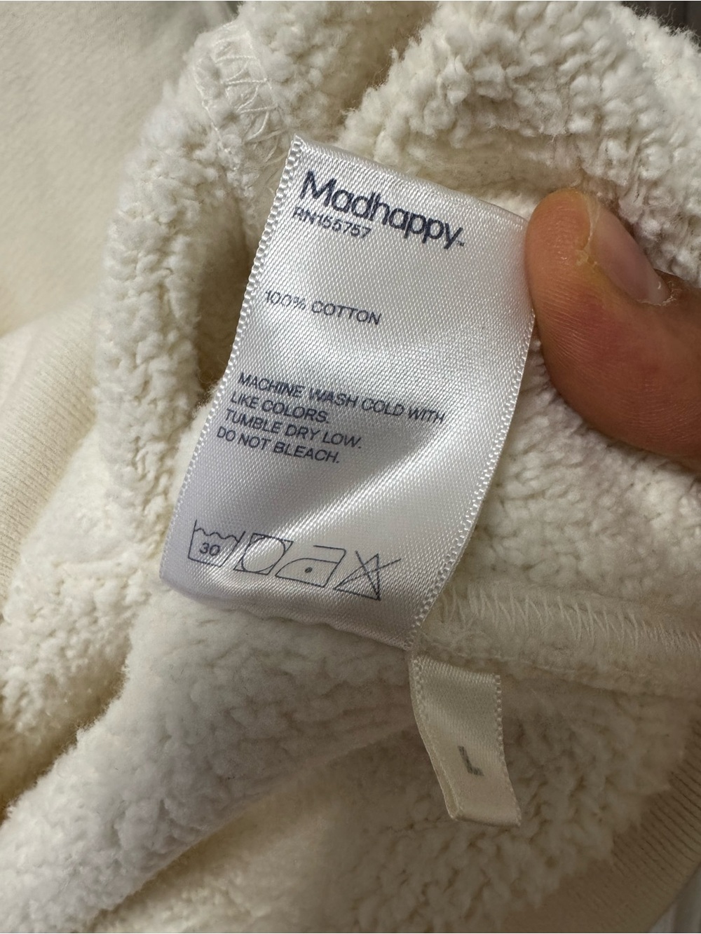 Madhappy Cream Logo Hoodie - Picture 5 of 10